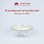 The bowl is usually 18cm in diameter