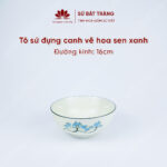 The bowl is usually 16cm in diameter