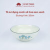 Tô sứ đựng canh, bát ô tô Sứ Bát Tràng nhiều họa tiết - Sứ Bát Tràng