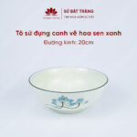 The bowl is usually 20cm in diameter