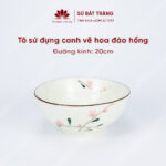 The bowl is usually 20cm in diameter