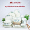 Bộ bát đĩa cao cấp đẹp - Sứ Bát Tràng