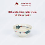 Snow cherry dipping bowl