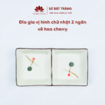 Spice plate with 2 compartments
