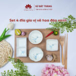 Set of 4 spice plates