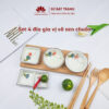 Đĩa đựng gia vị hình tròn, hình hoa, hình vuông, hình chữ nhật - Sứ Bát Tràng