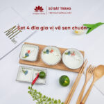 Set of 4 spice plates
