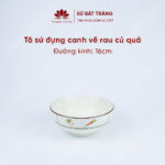 The bowl is usually 16cm in diameter