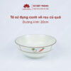 Tô sứ đựng canh, bát ô tô Sứ Bát Tràng nhiều họa tiết - Sứ Bát Tràng