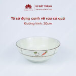 The bowl is usually 20cm in diameter