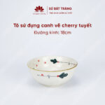 The bowl is usually 18cm in diameter