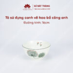 The bowl is usually 16cm in diameter