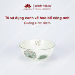 The bowl is usually 18cm in diameter