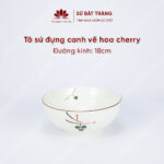 The bowl is usually 18cm in diameter