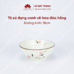 The bowl is usually 16cm in diameter