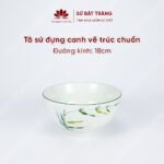 The bowl is usually 18cm in diameter