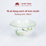 The bowl is usually 20cm in diameter