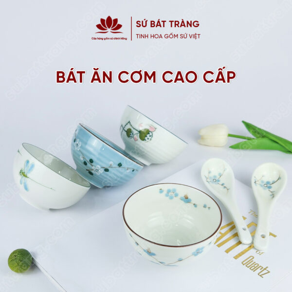 Bát ăn cơm cao cấp - Sứ Bát Tràng