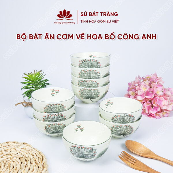 Bát ăn cơm cao cấp - Sứ Bát Tràng