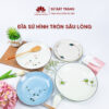 Porcelain Bat Trang Plates - Round deep plate - Many type of decorations to choose